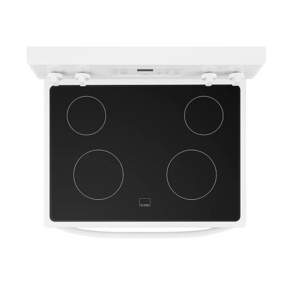 MER30B12AWWC - Genuine OEM Midea 30 in. 5.1 cu.ft White Freestanding Smoothtop Range Model